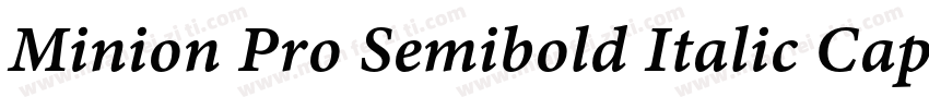 Minion Pro Semibold Italic Caption字体转换